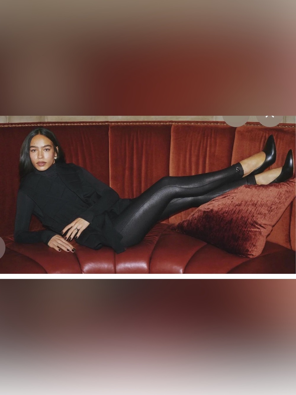 Like new spanx faux leather leggings